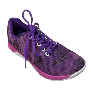 NOBULL Women Training Shoes 7 Purple Camo SuperFabric Trainer CrossFit Gym